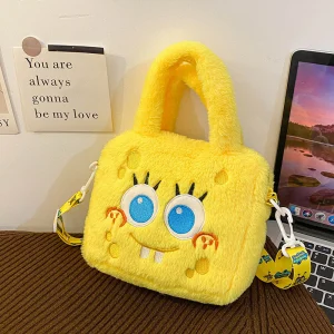 کیف مخملی طرح باب اسفنجی کد 0225