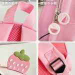 جزییات زیپ روان و دسته مقاوم کوله طرح کاپ کیک