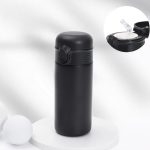 تراول ماگ نی‌دار استیل رنگ مشکی