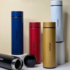 فلاسک استیل دماسنج دار 500 میل مشکی کد 5430