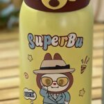 ماگ استیل مقاوم طرح کارتونی SuperBu، ایده‌آل برای هدیه تولد و مدرسه