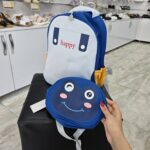 کوله پشتی مهدکودکی قورباغه بادی‌بگ‌دار با کیف جلویی جداشونده